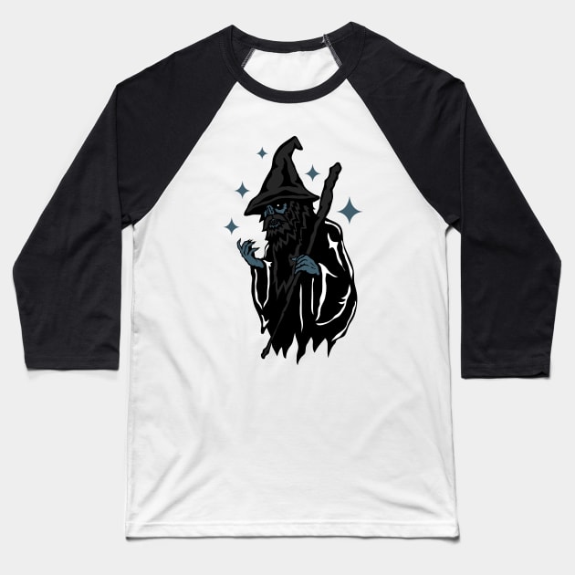 Dark Wizard Baseball T-Shirt by pontosix
